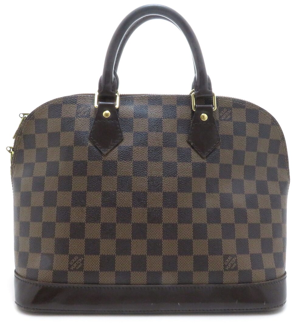 LOUIS VUITTON Alma Damier Handbag Brown